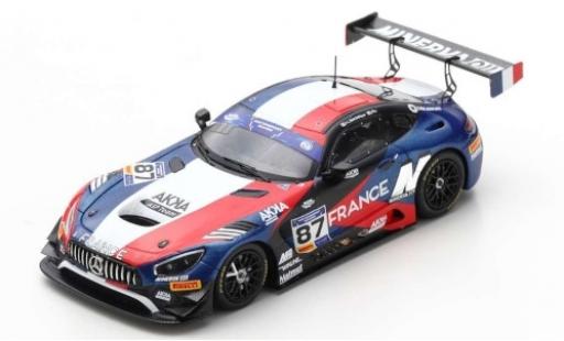 Miniature Mercedes AMG GT 1/43 Spark 3 No.87 ASP Team FIA Motorsport Games GT Cup Vallelunga 2019 Team France J-L.Beaubelique/J.Pla Mercedes AMG GT 1/43 Spark 3 No.87 ASP Team FIA Motorsport Games GT Cup Vallelunga 2019 Team France J-L.Beaubelique/J.Pla miniature