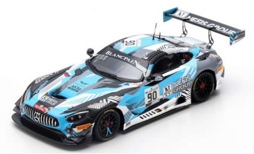 Miniature Mercedes AMG GT 1/43 Spark 3 No.90 Akka ASP Team Nefis Group 24h Spa 2019 N.Bastian/T.Boguslavskiy/F.Fraga Mercedes AMG GT 1/43 Spark 3 No.90 Akka ASP Team Nefis Group 24h Spa 2019 N.Bastian/T.Boguslavskiy/F.Fraga miniature