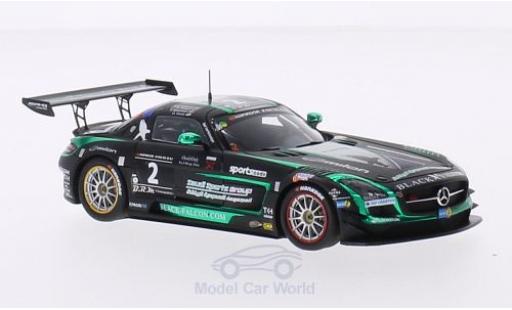 Mercedes SLS 1/43 Spark AMG GT3 No.2 Black Falcon Racing 24h Dubai 2015 A.Al Faisal/H.Haupt/Y.Buurman/O.Webb miniature