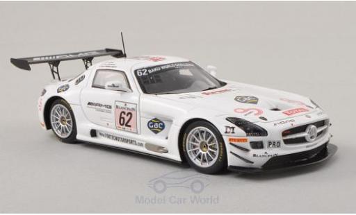 Miniature Mercedes SLS 1/43 Spark AMG GT3 No.62 AMG Customer Sports 24h Spa 2013 O.Webb/K.Wendlinger/A.Brundle Mercedes SLS 1/43 Spark AMG GT3 No.62 AMG Customer Sports 24h Spa 2013 O.Webb/K.Wendlinger/A.Brundle miniature