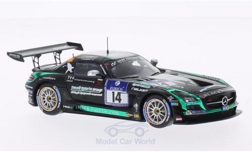 Miniature Mercedes SLS 1/43 Spark AMG No.14 Black Falcon 24h Nürburgring 2014 A.Al Faisal/H.Haupt/A.Christodolou/Y.Buurman Mercedes SLS 1/43 Spark AMG No.14 Black Falcon 24h Nürburgring 2014 A.Al Faisal/H.Haupt/A.Christodolou/Y.Buurman miniature