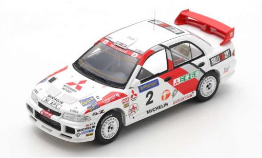 Mitsubishi Lancer 1/43 Spark Evolution III No.2 Rallye Hong Kong - Peking 1996 C.Gilbert/A.Vatanen/C.Gilbert miniature