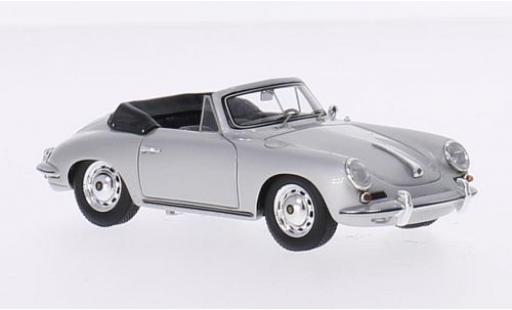 Miniature Porsche 356 1/43 Spark Carrera 2 Cabriolet grise Verdeck ouvert Porsche 356 1/43 Spark Carrera 2 Cabriolet grise Verdeck ouvert miniature