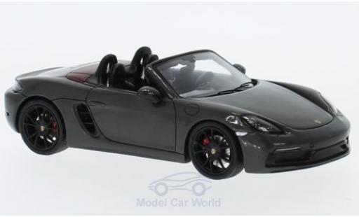 Miniature Porsche Boxster 1/43 Spark 718 GTS grise 2018 Porsche Boxster 1/43 Spark 718 GTS grise 2018 miniature