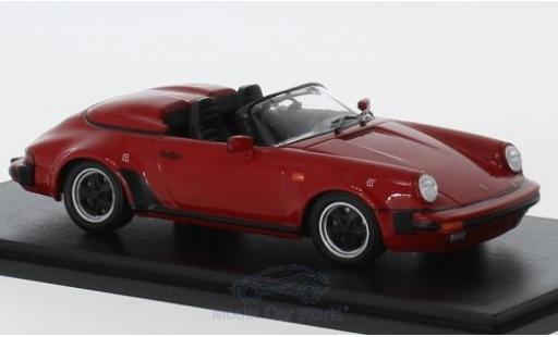 Miniature Porsche 930 Turbo 1/43 Spark 911 3.2 Speedster Turbo Look rouge 1989 Porsche 930 Turbo 1/43 Spark 911 3.2 Speedster Turbo Look rouge 1989 miniature