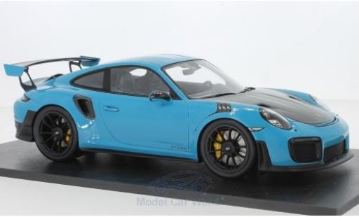 Miniature Porsche 991 GT2 RS 1/18 Spark 911 (.2) GT2 RS bleue/carbon 2018 Porsche 991 GT2 RS 1/18 Spark 911 (.2) GT2 RS bleue/carbon 2018 miniature