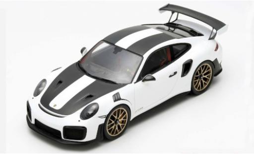 Miniature Porsche 991 GT2 RS 1/12 Spark 911 () GT2 RS Weissach Package blanche/matt-noire 2018 Porsche 991 GT2 RS 1/12 Spark 911 () GT2 RS Weissach Package blanche/matt-noire 2018 miniature