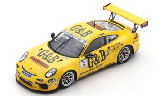 Porsche 991 GT3 Cup 1/43 Spark 911 () GT3 Cup No.2 Carrera Cup Scandinavia 2018 L.Sundahl miniature