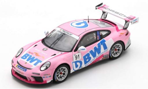 Miniature Porsche 992 GT3 1/43 Spark 911 (991) GT3 Cup No.91 BWT Carrera Cup France 2020 J.Evans Porsche 992 GT3 1/43 Spark 911 (991) GT3 Cup No.91 BWT Carrera Cup France 2020 J.Evans miniature