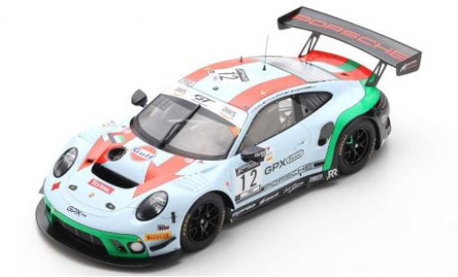 Miniature Porsche 992 GT3 R 1/18 Spark 911 (991) GT3 R No.12 GPX Racing Gulf 24h Spa 2020 M.Campbell/P.Pilet/M.Jaminet Porsche 992 GT3 R 1/18 Spark 911 (991) GT3 R No.12 GPX Racing Gulf 24h Spa 2020 M.Campbell/P.Pilet/M.Jaminet miniature