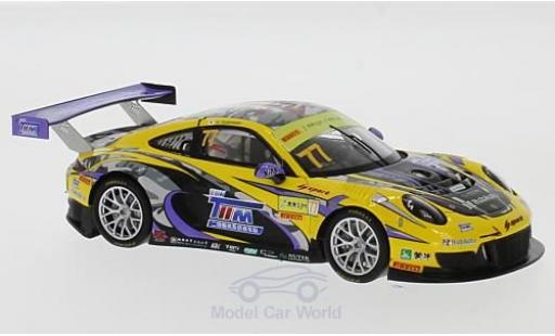 Miniature Porsche 991 GT3 R 1/43 Spark 911 () GT3 R No.77 HubAuto Racing Fia GT World Cup Macau 2017 H.Yoshimoto Porsche 991 GT3 R 1/43 Spark 911 () GT3 R No.77 HubAuto Racing Fia GT World Cup Macau 2017 H.Yoshimoto miniature