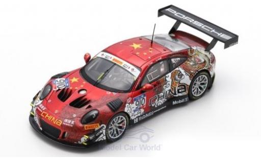 Miniature Porsche 991 GT3 R 1/43 Spark 911 () GT3 R No.910 Herberth Motorsport FIA GT Nations Cup Bahrain 2018 Team China L.Chao/Y.Hongli Porsche 991 GT3 R 1/43 Spark 911 () GT3 R No.910 Herberth Motorsport FIA GT Nations Cup Bahrain 2018 Team China L.Chao/Y.Hongli miniature