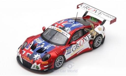 Miniature Porsche 991 GT3 R 1/43 Spark 911 () GT3 R No.911 Herberth Motorsport FIA GT Nations Cup Bahrain 2018 Team Australia S.Grove/B.Grove Porsche 991 GT3 R 1/43 Spark 911 () GT3 R No.911 Herberth Motorsport FIA GT Nations Cup Bahrain 2018 Team Australia S.Grove/B.Grove miniature