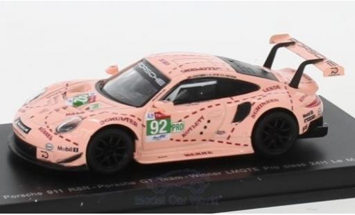 Miniature Porsche 991 RSR 1/64 Spark 911 () RSR No.92 GT Team 24h Le Mans 2018 M.Christensen/K.Estre/L.Vanthoor Porsche 991 RSR 1/64 Spark 911 () RSR No.92 GT Team 24h Le Mans 2018 M.Christensen/K.Estre/L.Vanthoor miniature