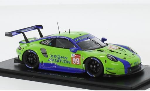Miniature Porsche 992 RSR 1/43 Spark 911 (991) RSR No.99 Dempsey-Prougeon Racing 24h Le Mans 2019 P.Long/T.Krohn/N.Jönsson Porsche 992 RSR 1/43 Spark 911 (991) RSR No.99 Dempsey-Prougeon Racing 24h Le Mans 2019 P.Long/T.Krohn/N.Jönsson miniature