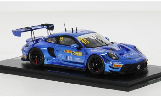 Miniature Porsche 992 GT3 R 1/43 Spark 911  No.15 Luanzhou International Circuit Fia GT World Cup Macau 2023 1:43 Porsche 992 GT3 R 1/43 Spark 911  No.15 Luanzhou International Circuit Fia GT World Cup Macau 2023 1:43 miniature