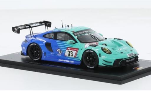 Miniature Porsche 992 GT3 R 1/43 Spark 911  No.33 Falken Motorsports Falken 24h Nürburgring 2023 1:43 Porsche 992 GT3 R 1/43 Spark 911  No.33 Falken Motorsports Falken 24h Nürburgring 2023 1:43 miniature