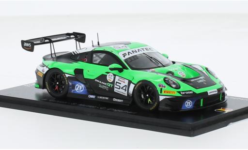 Miniature Porsche 992 GT3 R 1/43 Spark 911  No.54 Dinamic GT Huber Racing 24h Spa 2023 1:43 Porsche 992 GT3 R 1/43 Spark 911  No.54 Dinamic GT Huber Racing 24h Spa 2023 1:43 miniature