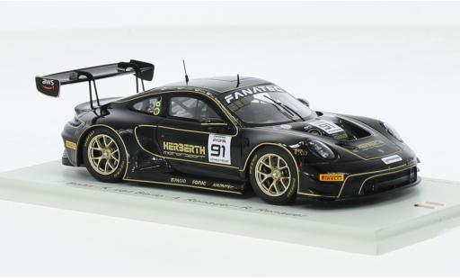 Miniature Porsche 992 GT3 R 1/43 Spark 911  No.91 Herberth Motorsport 24h Spa 2023 1:43 Porsche 992 GT3 R 1/43 Spark 911  No.91 Herberth Motorsport 24h Spa 2023 1:43 miniature