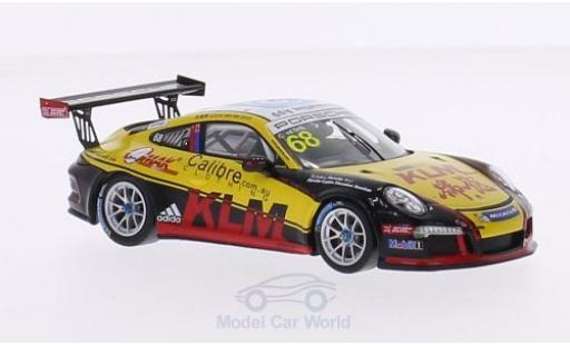 Porsche 991 GT3 Cup 1/43 Spark 911 (997) GT3 Cup No.68 Kamlung Racing Carrera Cup Asia 2015 C.van der Drift miniature