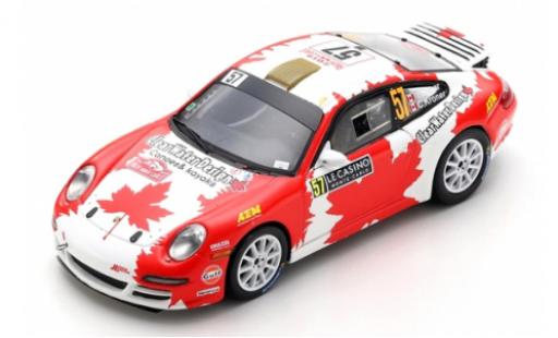 Porsche 992 1/43 Spark 911 Carrera RGT (997) No.57 ClearWater Design Racing Rally Monte Carlo 2019 I.Crerar/C.Kröner miniature