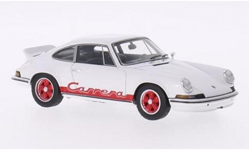 Miniature Porsche 911 1/43 Spark Carrera RS 2.7 blanche/rouge 1973 véhicule de présentation Porsche 911 1/43 Spark Carrera RS 2.7 blanche/rouge 1973 véhicule de présentation miniature