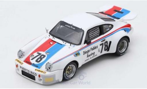 Miniature Porsche 930 RSR 1/43 Spark 911 Carrera RSR No.78 24h Le Mans 1976 D.Febles/A.Poole/H.Cruz Porsche 930 RSR 1/43 Spark 911 Carrera RSR No.78 24h Le Mans 1976 D.Febles/A.Poole/H.Cruz miniature