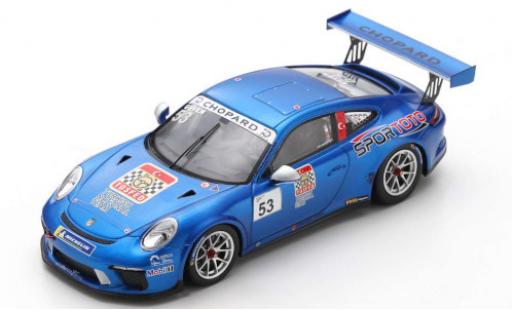 Porsche 991 GT3 Cup 1/43 Spark 911 GT3 Cup () No.53 Turkish National Team Carrera Cup France 2018 A.Güven miniature