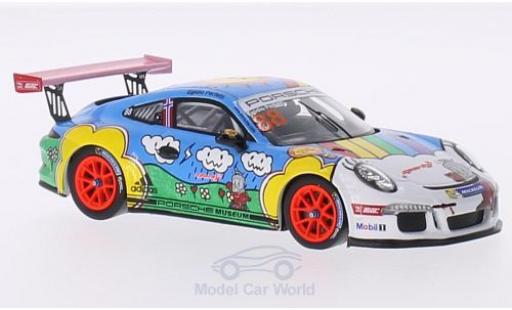 Porsche 991 GT3 Cup 1/43 Spark 911 GT3 Cup No.88 y Carrera Cup Asia Singapur 2015 E.Perfetti miniature