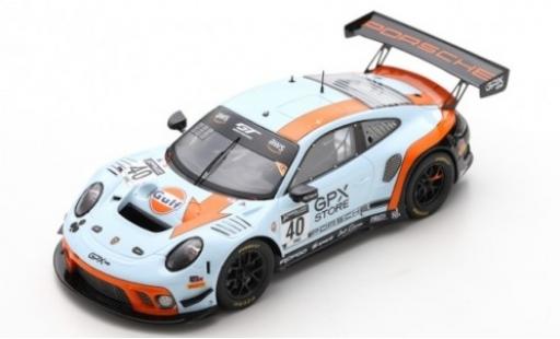 Miniature Porsche 992 GT3 R 1/43 Spark 911 GT3 R (991.2) No.40 GPX Racing Gulf 2019 The Club Porsche 992 GT3 R 1/43 Spark 911 GT3 R (991.2) No.40 GPX Racing Gulf 2019 The Club miniature