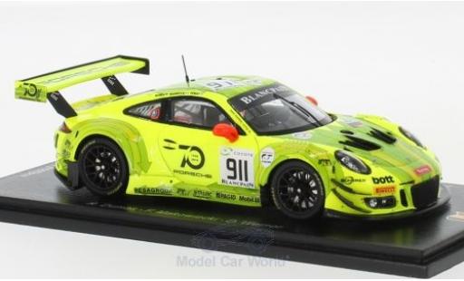 Miniature Porsche 991 GT3 R 1/43 Spark 911 GT3 R () No.911 Manthey Racing 24h Spa 2018 F.Makowiecki/R.Dumas/D.Werner Porsche 991 GT3 R 1/43 Spark 911 GT3 R () No.911 Manthey Racing 24h Spa 2018 F.Makowiecki/R.Dumas/D.Werner miniature