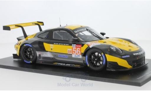 Miniature Porsche 991 RSR 1/18 Spark 911 RSR No.56 Team Project 1 24h Le Mans 2018 J.Bergmeister/P.Lindsey/E.Perfetti Porsche 991 RSR 1/18 Spark 911 RSR No.56 Team Project 1 24h Le Mans 2018 J.Bergmeister/P.Lindsey/E.Perfetti miniature