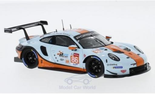 Miniature Porsche 991 RSR 1/43 Spark 911 RSR No.86 Gulf Racing Gulf 24h Le Mans 2018 M.Wainwright/B.Barker/A.Davison Porsche 991 RSR 1/43 Spark 911 RSR No.86 Gulf Racing Gulf 24h Le Mans 2018 M.Wainwright/B.Barker/A.Davison miniature