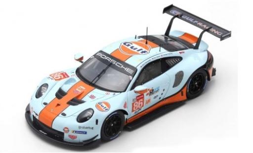 Miniature Porsche 992 RSR 1/87 Spark 911 RSR No.86 Gulf Racing Gulf 24h Le Mans 2019 M.Wainwright/B.Barker/T.Preining Porsche 992 RSR 1/87 Spark 911 RSR No.86 Gulf Racing Gulf 24h Le Mans 2019 M.Wainwright/B.Barker/T.Preining miniature