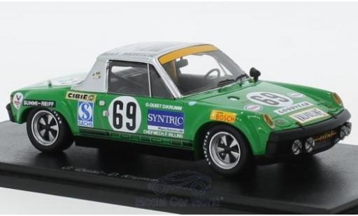 Miniature Porsche 914 1/43 Spark /6 GT No.69 24h Le Mans 1971 G.Quist/D.Krumm Porsche 914 1/43 Spark /6 GT No.69 24h Le Mans 1971 G.Quist/D.Krumm miniature