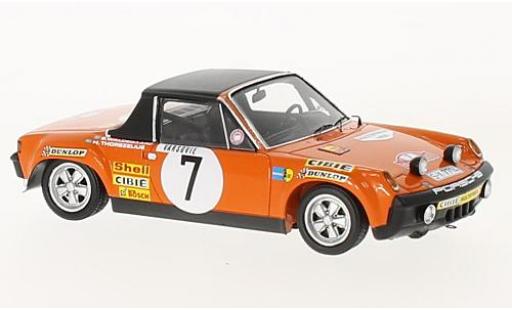 Miniature Porsche 914 1/43 Spark /6 No.7 Rallye Monte Carlo 1971 B.Waldegard/H.Thorszelius Porsche 914 1/43 Spark /6 No.7 Rallye Monte Carlo 1971 B.Waldegard/H.Thorszelius miniature
