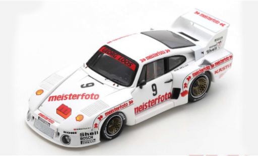 Porsche 935 1980 1/43 Spark /80 No.9 Meisterfoto Farbbilder DRM Mainz-Finthen 1980 B.Wollek miniature