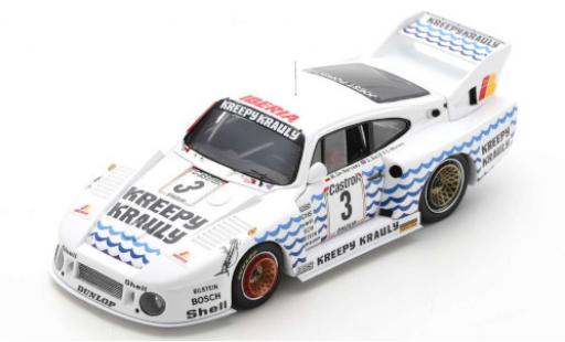 Porsche 935 1981 1/43 Spark J No.3 Kreepy Krauly 9h Kyalami 1981 G.Moretti/D.Bell/M.de Narvaez miniature