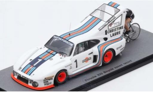 Porsche 935 1977 1/43 Spark No.1 1977 Bicycle Speed Record Cyclist: J-C.Rude H.Pescarolo miniature