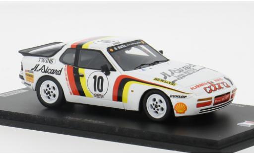 Miniature Porsche 944 1/43 Spark Turbo Cup No.10 Turbo Cup 1987 1:43 Porsche 944 1/43 Spark Turbo Cup No.10 Turbo Cup 1987 1:43 miniature
