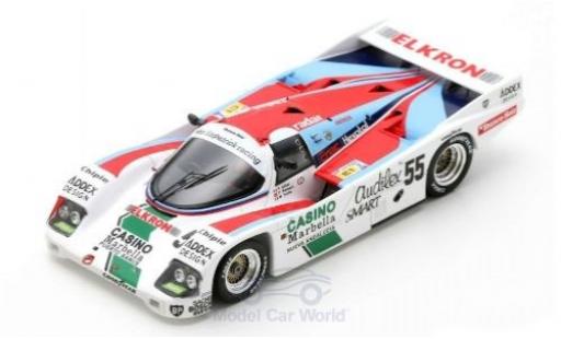 Miniature Porsche 956 1986 1/43 Spark /62 C RHD No.55 24h Le Mans 1986 F.Alliot/P.Romero/M.Trolle Porsche 956 1986 1/43 Spark /62 C RHD No.55 24h Le Mans 1986 F.Alliot/P.Romero/M.Trolle miniature