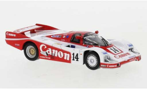 Porsche 956 1985 1/64 Spark RHD No.14 Richard Lloyd Racing Canon 24h Le Mans 1985 J.Palmer/J.Weaver/R.Lloyd miniature