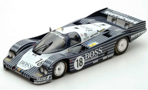 Porsche 956 1983 1/64 Spark RHD No.18 Obermaier Racing Boss 24h Le Mans 1983 J.Lässig/A.Plankenhorn/D.Wilson miniature
