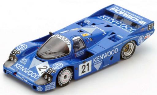 Porsche 956 1983 1/64 Spark RHD No.21 Kremer Racing Kenwood 24h Le Mans 1983 M.Andretti/M.Andretti/P.Alliot miniature