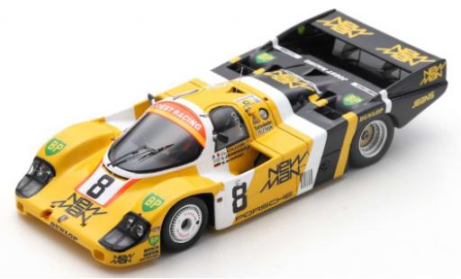 Miniature Porsche 956 1984 1/43 Spark RHD No.8 Joest Racing New Man 24h Le Mans 1984 J-L.Schlesser/M.de Narvaez/S.Johansson Porsche 956 1984 1/43 Spark RHD No.8 Joest Racing New Man 24h Le Mans 1984 J-L.Schlesser/M.de Narvaez/S.Johansson miniature