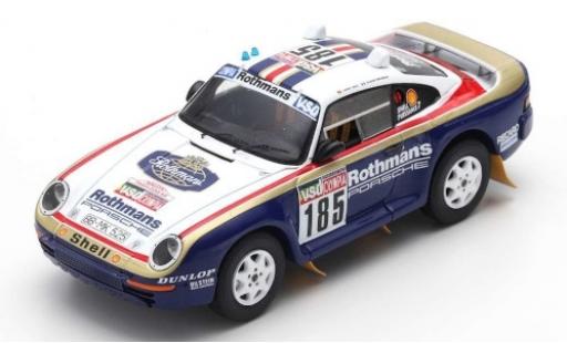Miniature Porsche 959 1/43 Spark No.185 Rothmans Rallye Paris Dakar 1985 avec Decals J.Ickx/C.Brasseur Porsche 959 1/43 Spark No.185 Rothmans Rallye Paris Dakar 1985 avec Decals J.Ickx/C.Brasseur miniature