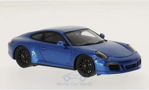 Miniature Porsche 991 GTS 1/43 Spark GTS bleue 2015 Porsche 991 GTS 1/43 Spark GTS bleue 2015 miniature