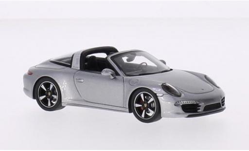 Miniature Porsche 991 Targa 1/43 Spark Targa 4S grise 2015 Porsche 991 Targa 1/43 Spark Targa 4S grise 2015 miniature