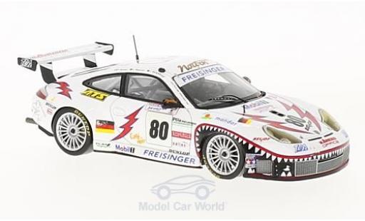 Miniature Porsche 996 GT3 RS 1/43 Spark (911) GT3 RS No.80 Freisinger Motorsport 24h Le Mans 2002 R.Dumas/S.Maassen/J.Bergmeister Porsche 996 GT3 RS 1/43 Spark (911) GT3 RS No.80 Freisinger Motorsport 24h Le Mans 2002 R.Dumas/S.Maassen/J.Bergmeister miniature