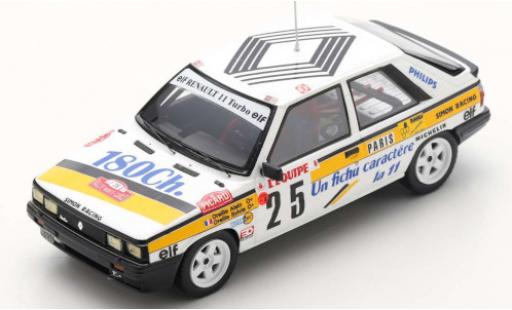 Miniature Renault 11 1/43 Spark Turbo No.25 Rallye WM Rallye Monte Carlo 1986 A.Oreille/S.Oreille Renault 11 1/43 Spark Turbo No.25 Rallye WM Rallye Monte Carlo 1986 A.Oreille/S.Oreille miniature